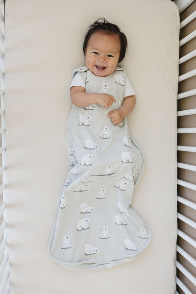 4 Season® Ultimate Baby Sleep Bag, Merino Wool & Organic Cotton, Polar Bear