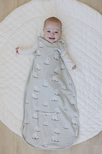 4 Season® Ultimate Baby Sleep Bag, Merino Wool & Organic Cotton, Polar Bear