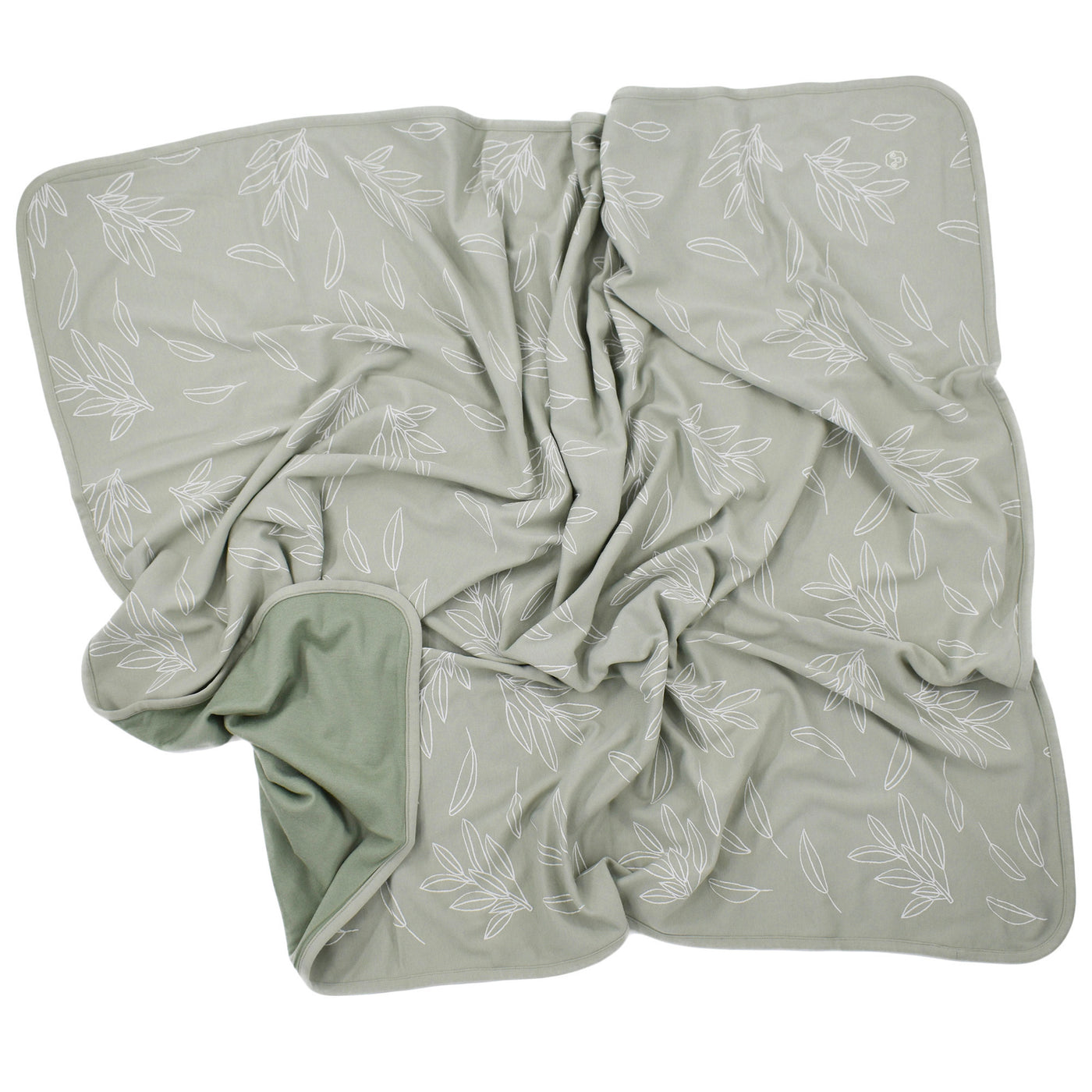 Toddler Blanket, 4 Season® Merino Wool & Organic Cotton, 52.5" x 40", Sage