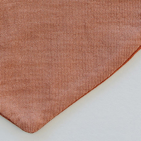 Bandana Bib Set, Merino Wool & Organic Cotton, Set of 2, Rust