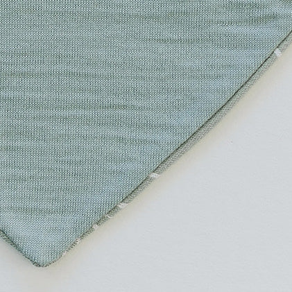 Bandana Bib Set, Merino Wool & Organic Cotton, Set of 2, Sage