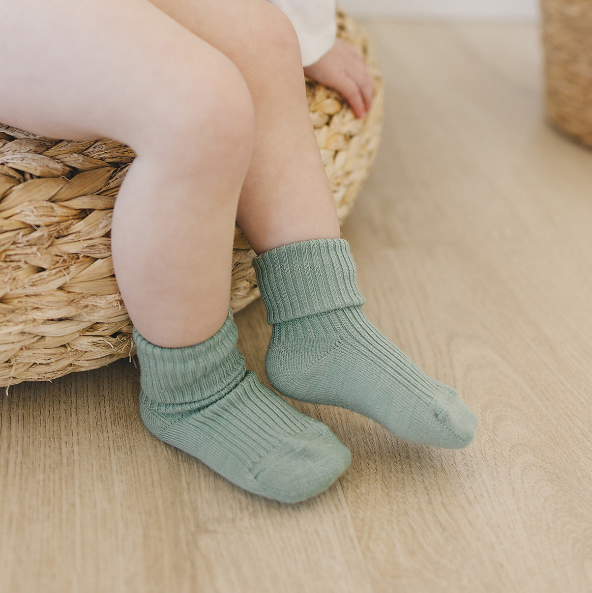 Wool Socks, Baby and Toddler, Pine