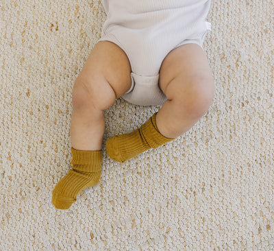 Wool Socks, Baby and Toddler, Rust