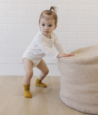 Wool Socks, Baby and Toddler, Rust