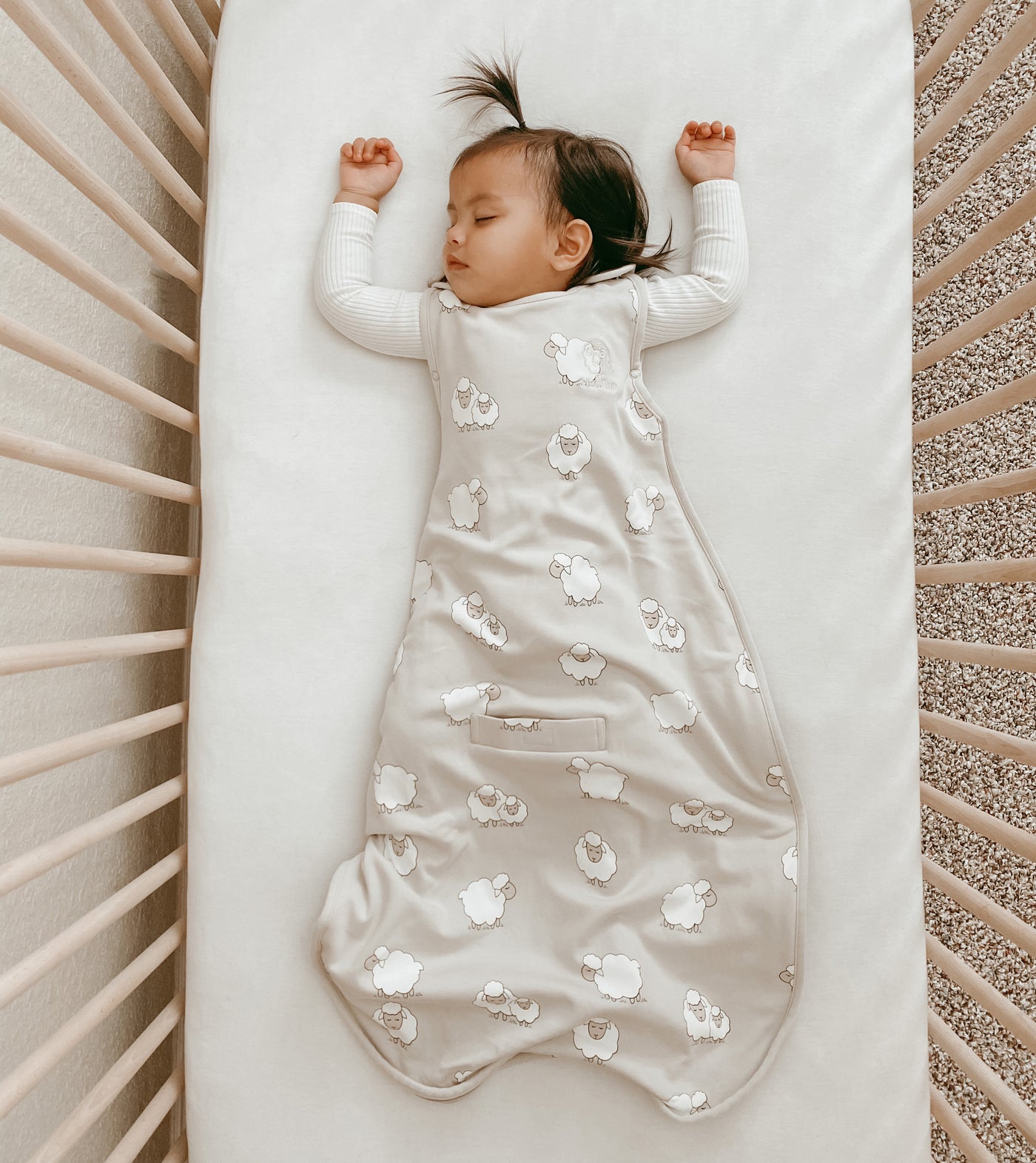 4 Season® Ultimate Baby Sleep Bag, Merino Wool & Organic Cotton, Sheep