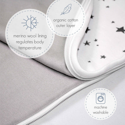 4 Season® Ultimate Baby Sleep Bag, Merino Wool & Organic Cotton, Polar Bear