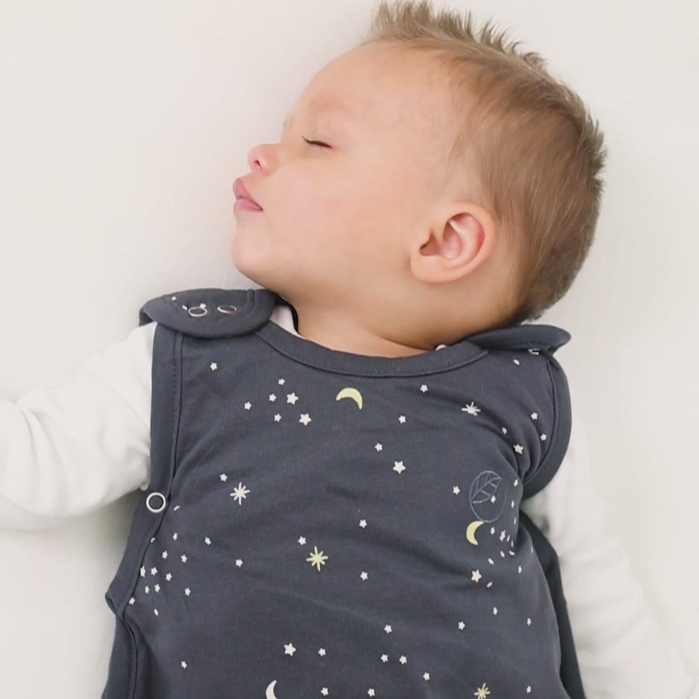 Ecolino® Adjustable Baby Sleep Bag, Organic Cotton, Universal Size: 2 Months - 2 Years, Milky Way