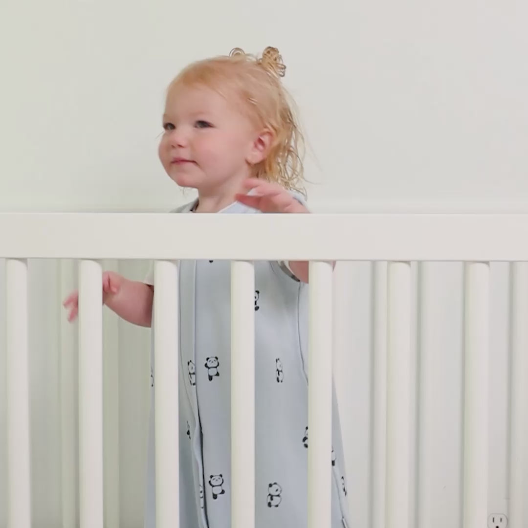 4 Season® Baby Sleep Bag with Feet, Merino Wool & Organic Cotton, Panda