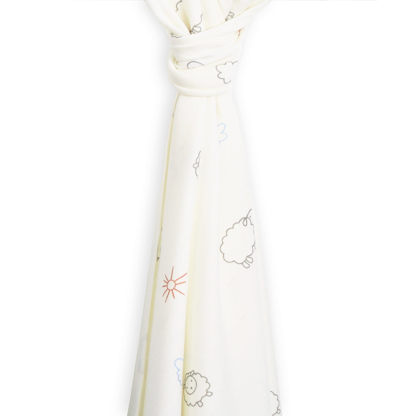 Swaddle Blanket, Merino Wool, Newborn to 3 Months, Sheep