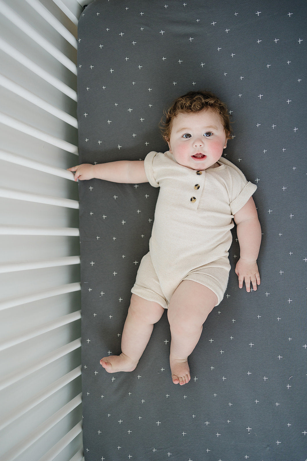 Living Textiles 2-Pack Organic Cotton Muslin Fitted Crib Sheet...