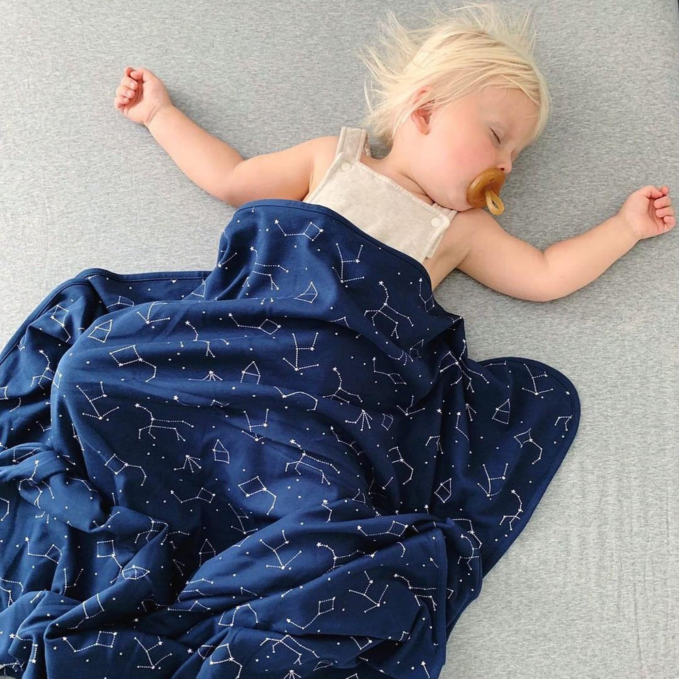 Toddler Blanket, 4 Season® Merino Wool & Organic Cotton Blanket, 52.5" x 40", Night Sky™