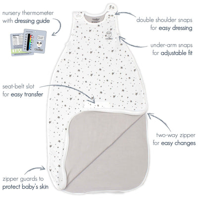 4 Season® Ultimate Baby Sleep Bag, Merino Wool & Organic Cotton, 2 Months - 2 Years, Succulent