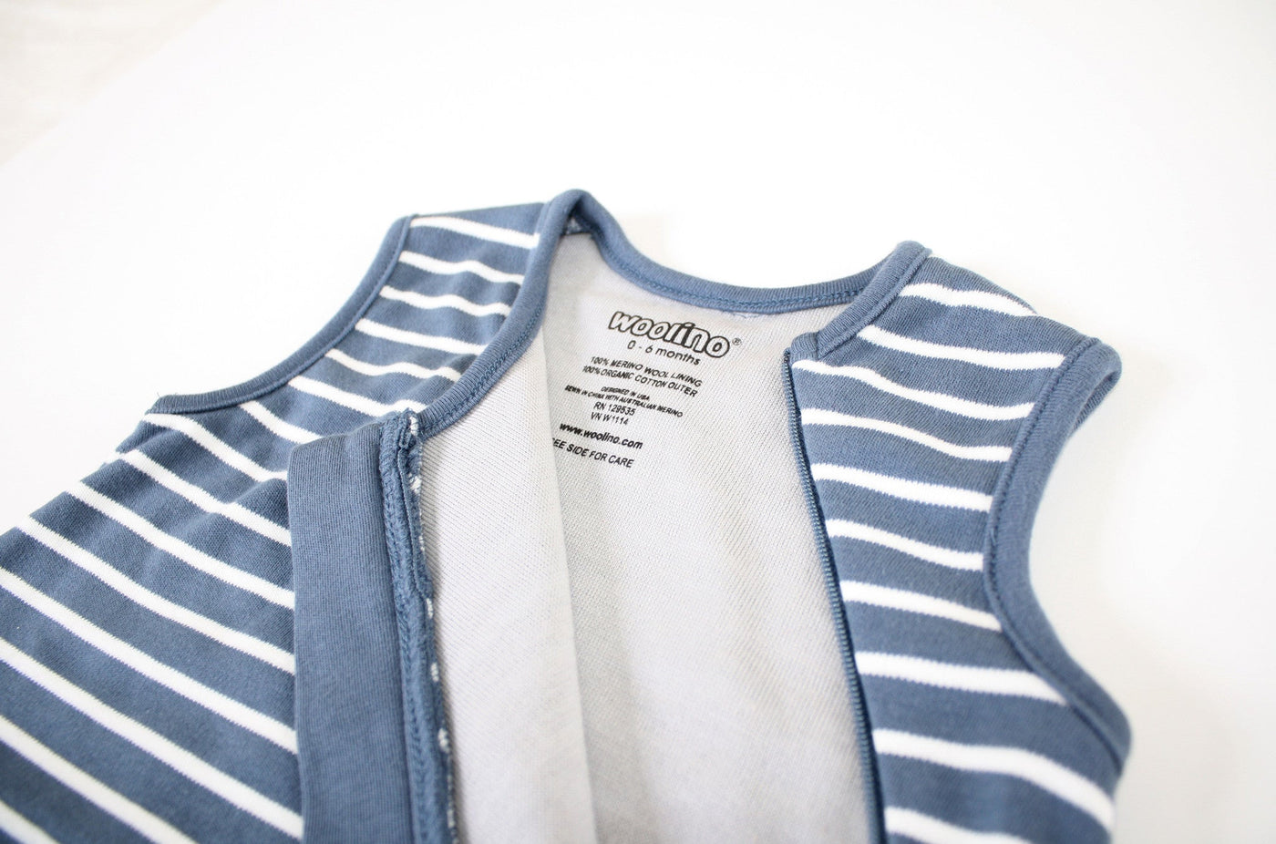 4 Season® Basic Baby Sleeping Bag, Merino Wool & Organic Cotton, Navy Blue