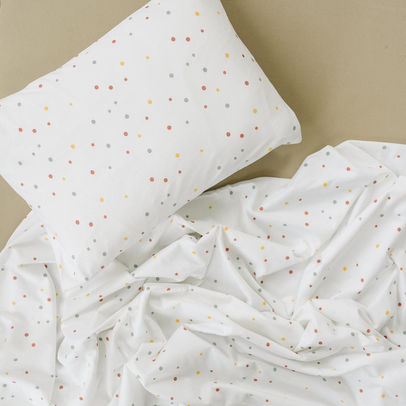 Ecolino® Pillowcases, 100% Organic Cotton, 2 Pack, Oat + Dots