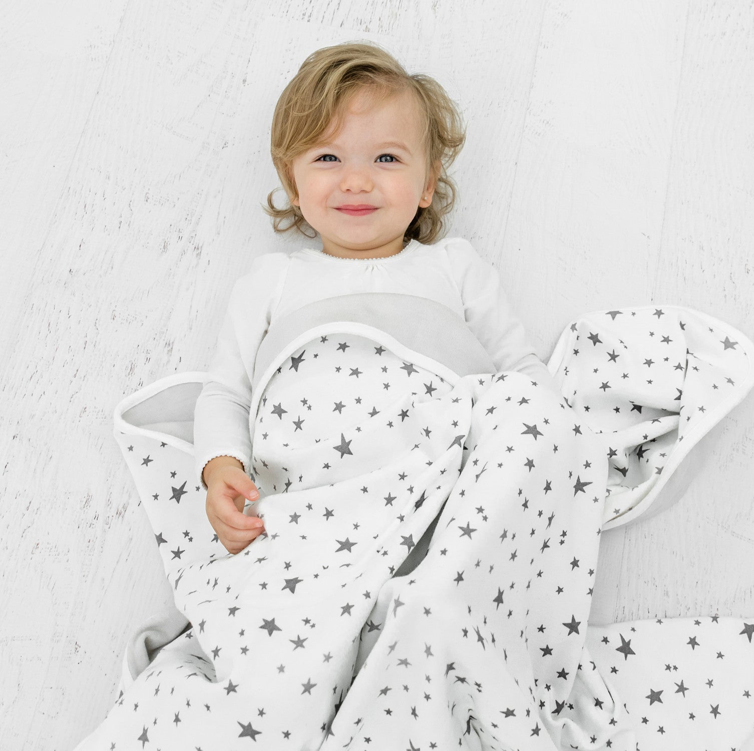 Merino Wool Toddler Blanket Star Pattern Luxuriously Soft Woolino