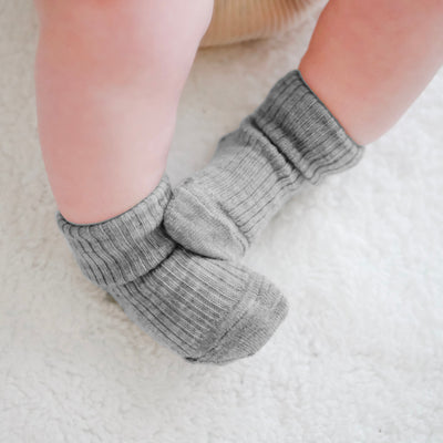 Wool Socks, Baby and Toddler, Light & Dark Slate