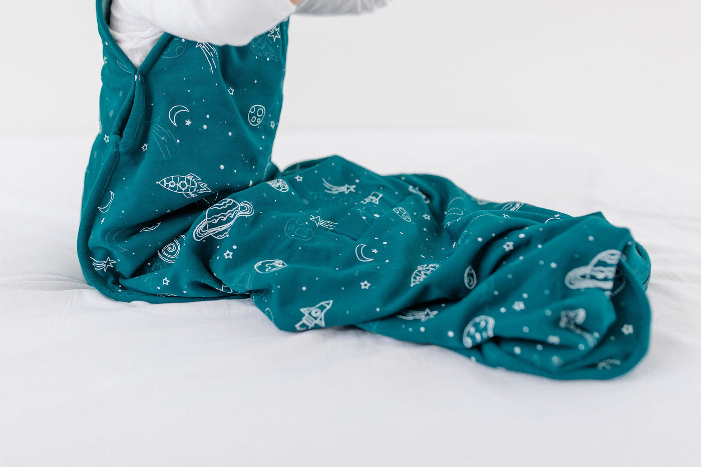 4 Season® Ultimate Toddler Sleep Bag, Merino Wool & Organic Cotton, 2 - 4 Years, Space - Glow In The Dark
