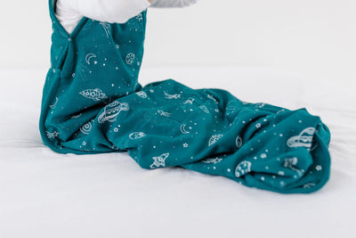 4 Season® Ultimate Toddler Sleep Bag, Merino Wool & Organic Cotton, 2 - 4 Years, Space - Glow In The Dark