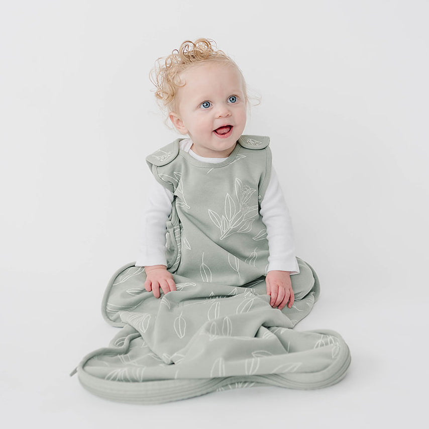 woolino schlafsack Woolino Toddler Sleeping Bag, 4 Season, Merino Wool Baby Sleep Bag Sack, 2-4 Years, Sage