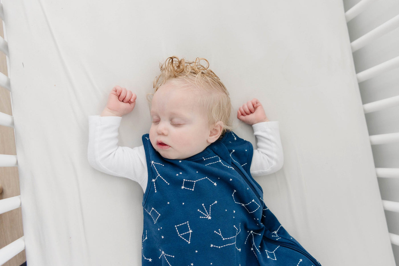  Woolino Merino Wool and Organic Cotton Baby Sleep Sack - 4  Season Basic Sleeping Bag for Baby - Two-Way Zipper Sleeping Bag - Infant  Wearable Blanket - 6-18 Months - Navy Blue : Baby