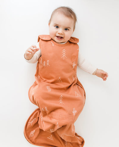 Ecolino® Adjustable Baby Sleep Bag, Organic Cotton, Universal Size: 2 Months - 2 Years, Desert