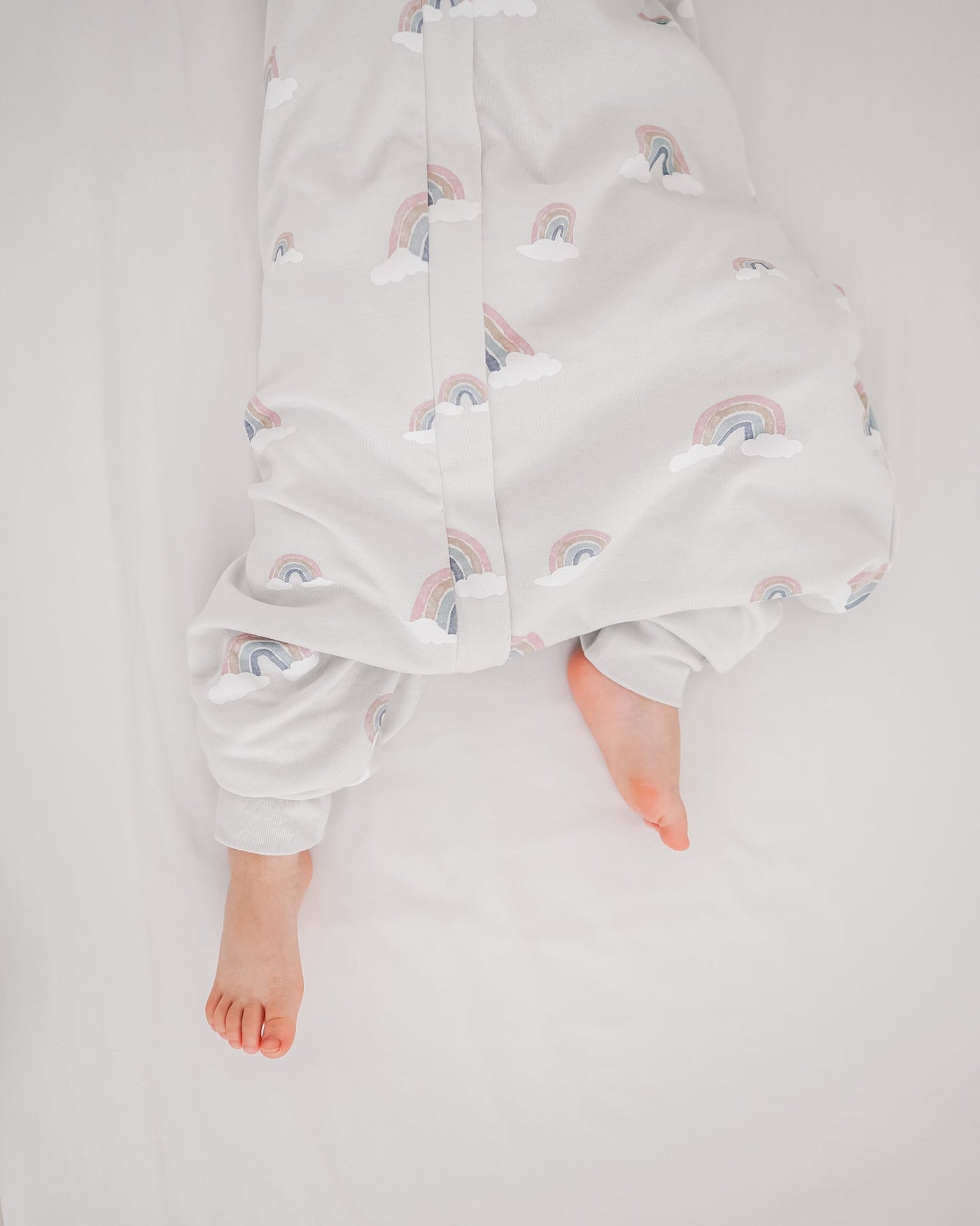 4 Season® Baby Sleep Bag with Feet, Merino Wool & Organic Cotton, Rainbow