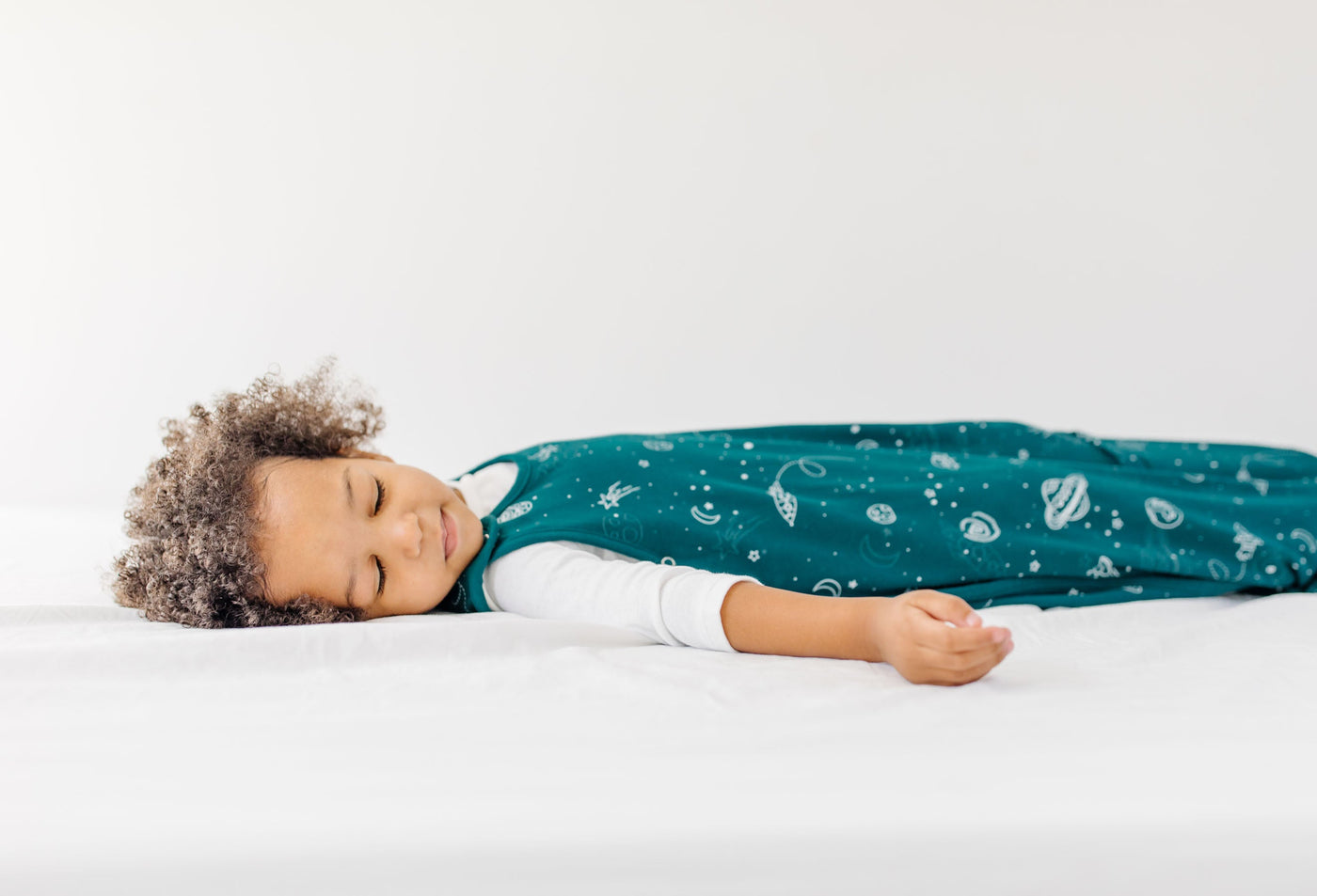 4 Season® Ultimate Toddler Sleep Bag, Merino Wool & Organic Cotton, 2 - 4 Years, Space - Glow In The Dark