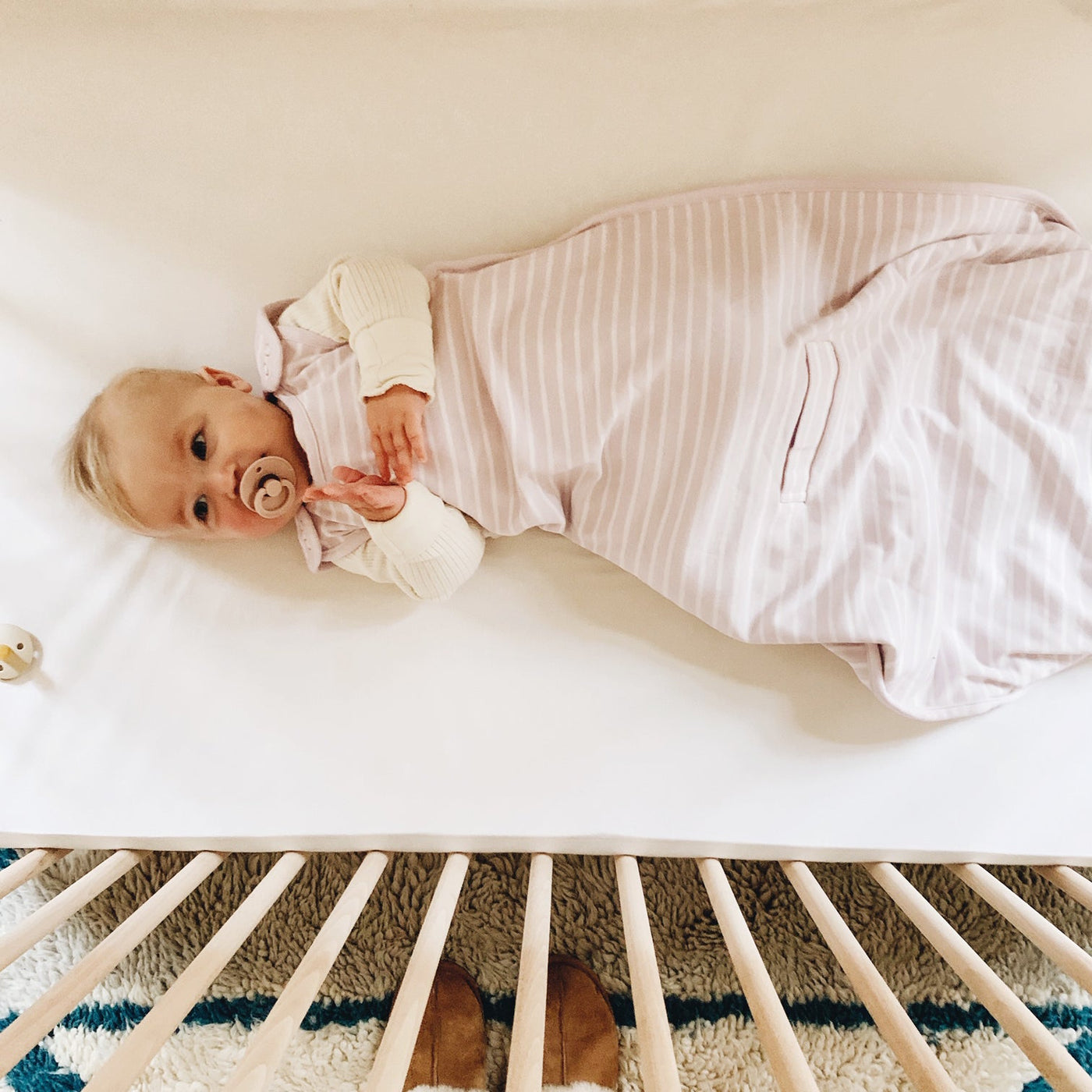 4 Season® Ultimate Baby Sleep Bag, Merino Wool & Organic Cotton, Lilac
