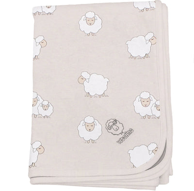 Toddler Blanket, 4 Season® Merino Wool & Organic Cotton Blanket, 52.5" x 40", Sheep