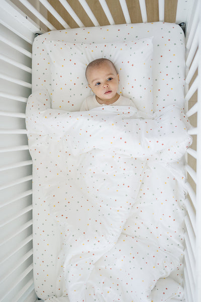 Ecolino® Duvet Cover, 100% Organic Cotton, Crib or Toddler, Dots