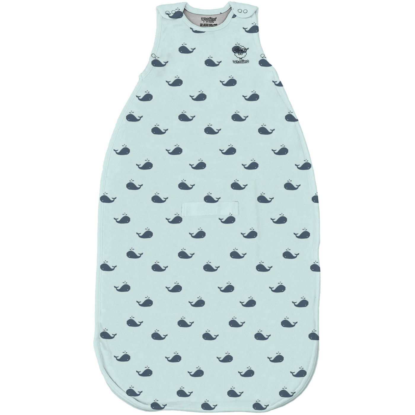 Imperfect 4 Season™ Ultimate Baby Sleep Bag, Merino Wool & Organic Cotton, 2 Months - 2 Years, Whales
