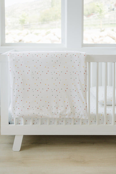 IMPERFECT Ecolino® Duvet Cover, 100% Organic Cotton, Crib or Toddler, Dots