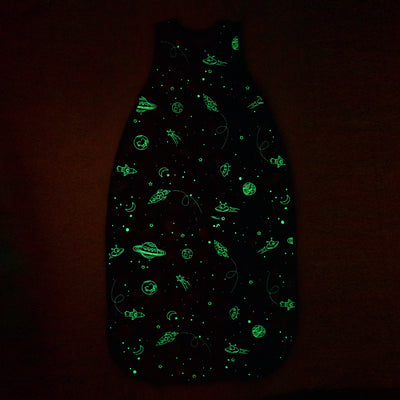 4 Season® Ultimate Toddler Sleep Bag, Merino Wool & Organic Cotton, 2 - 4 Years, Space - Glow In The Dark