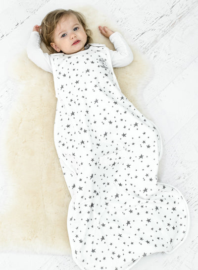 4 Season® Ultimate Baby Sleep Bag, Merino Wool & Organic Cotton, Star White