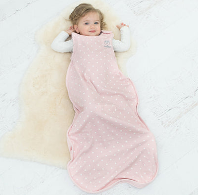 4 Season® Ultimate Baby Sleep Bag, Merino Wool & Organic Cotton, Rose