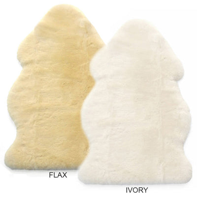 Sheepskin Rug for Babies, 100% Natural, Shorn Lambskin Wool, 2 x 3 Feet, Ivory