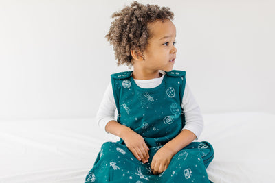 4 Season® Ultimate Toddler Sleep Bag, Merino Wool & Organic Cotton, 2 - 4 Years, Space - Glow In The Dark