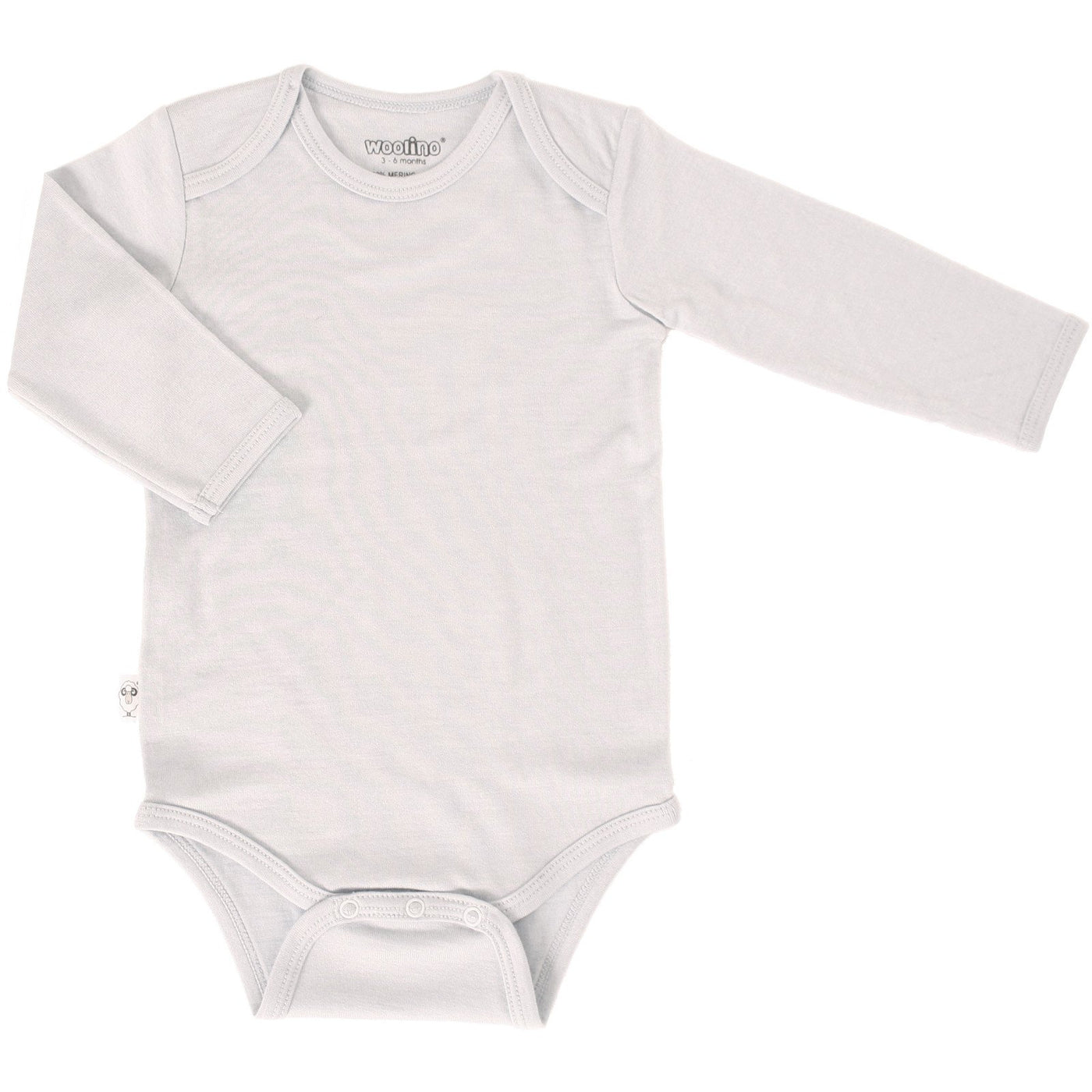 Imperfect Baby Bodysuit, Long Sleeve, Merino Wool, Beige