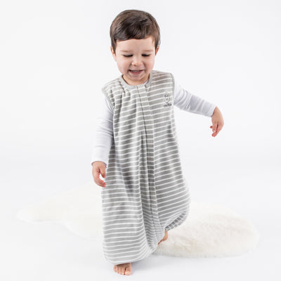 4 Season® Baby Sleep Bag with Feet, Merino Wool & Organic Cotton, Birch Gray