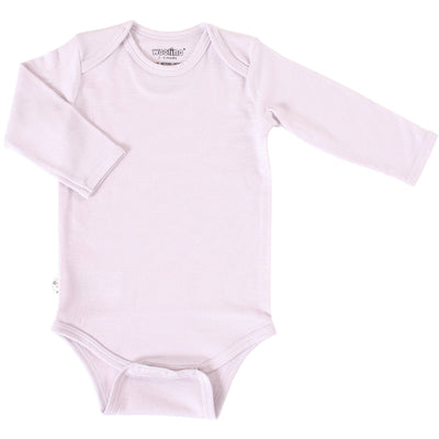 Baby Bodysuit, Long Sleeve, Merino Wool, Lilac