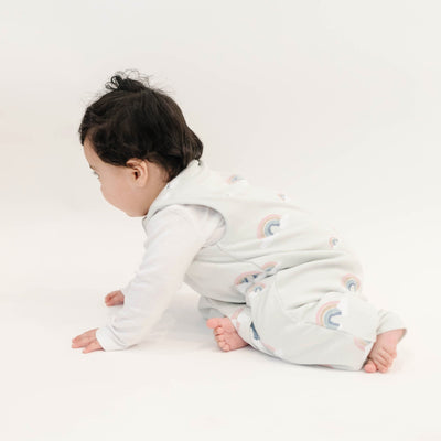 4 Season® Baby Sleep Bag with Feet, Merino Wool & Organic Cotton, Rainbow