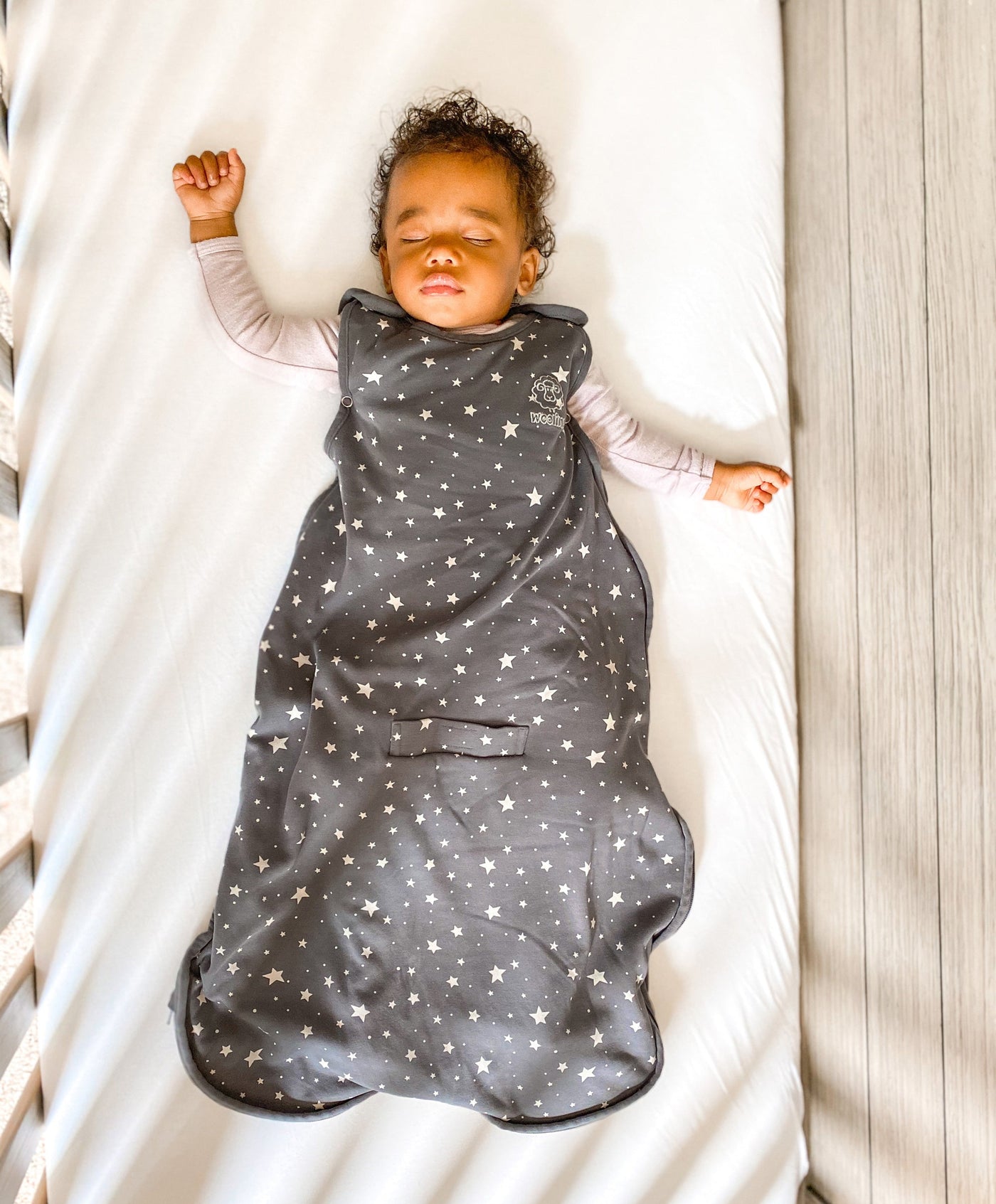 4 Season® Ultimate Baby Sleep Bag, Merino Wool & Organic Cotton, Star Gray