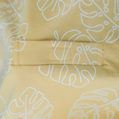 Ecolino® Adjustable Baby Sleep Bag, Organic Cotton, Universal Size: 2 Months - 2 Years, Monstera Leaf