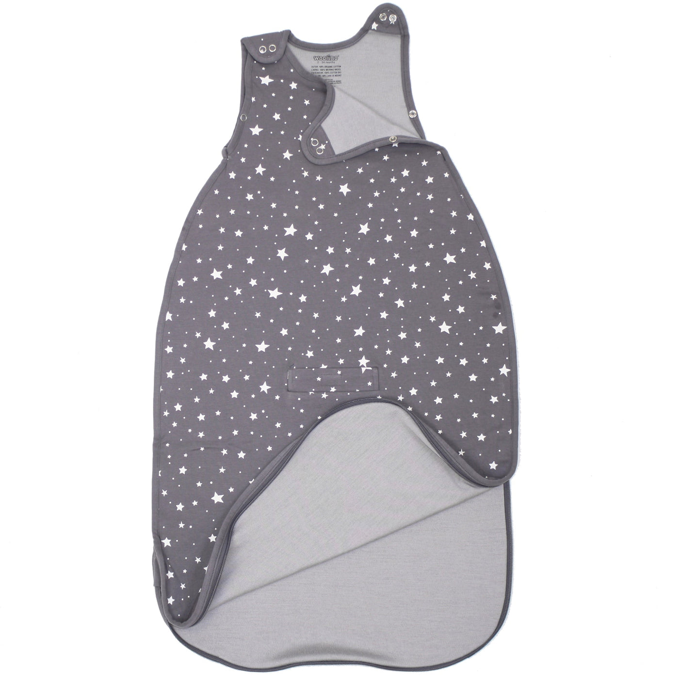 4 Season® Ultimate Baby Sleep Bag, Merino Wool & Organic Cotton, Star Gray
