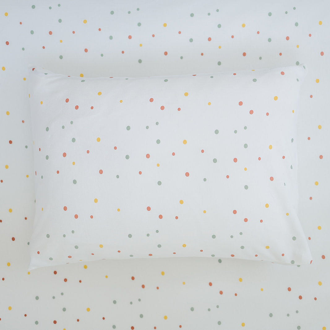 Ecolino® Pillowcases, 100% Organic Cotton, 2 Pack, Oat + Dots