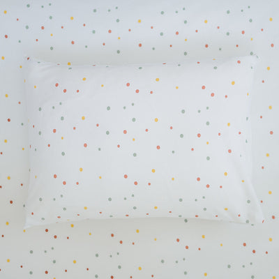 Ecolino® Pillowcases, 100% Organic Cotton, 2 Pack, Oat + Dots