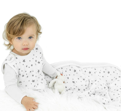 4 Season® Ultimate Baby Sleep Bag, Merino Wool & Organic Cotton, Star White
