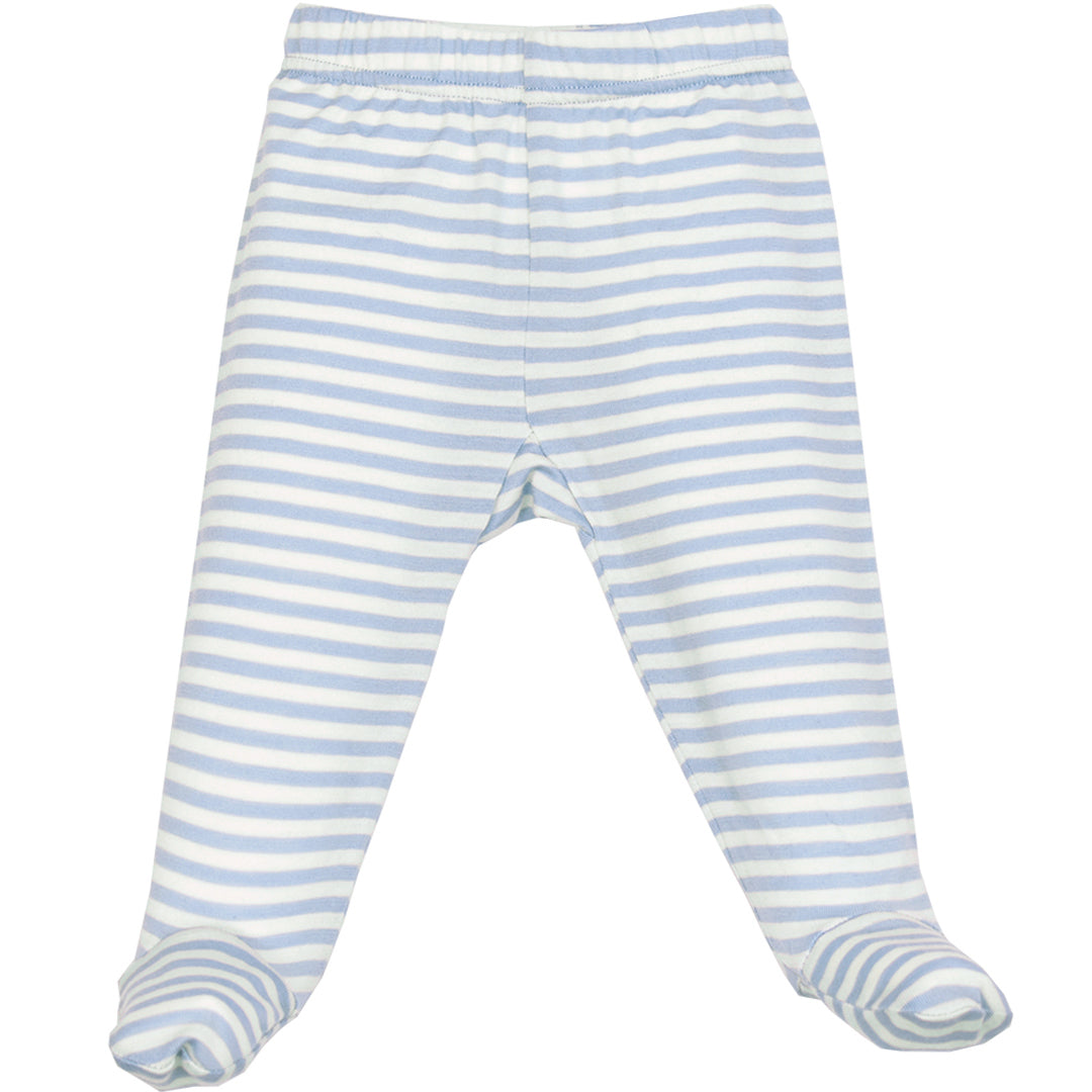 Baby Footed Pants, Merino Wool, Blue