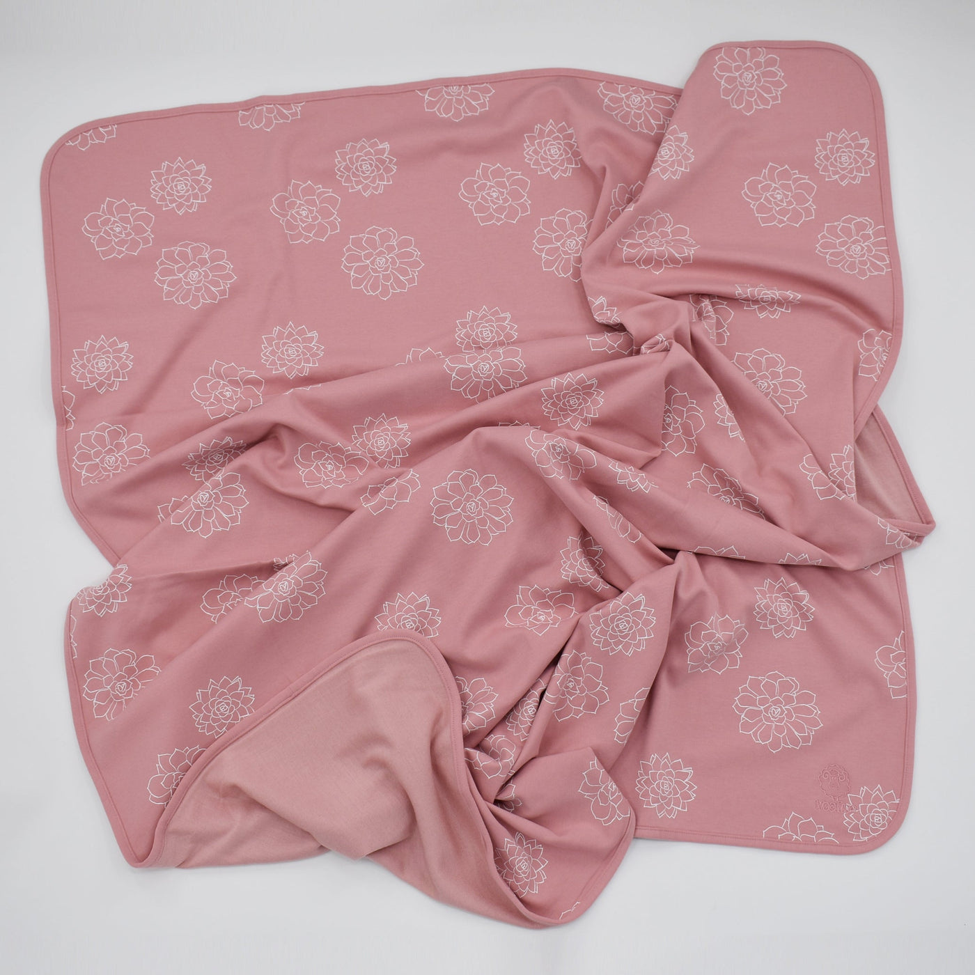 Toddler Blanket, 4 Season® Merino Wool & Organic Cotton Blanket, 52.5" x 40", Succulent